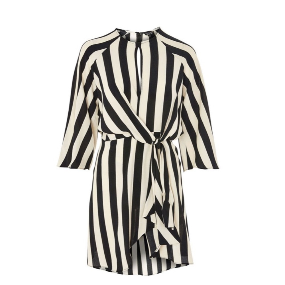 Topshop faux wrap dress